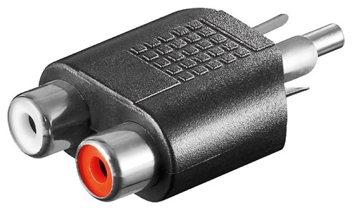 Adapter cinch 2x - cinch, (stecker)